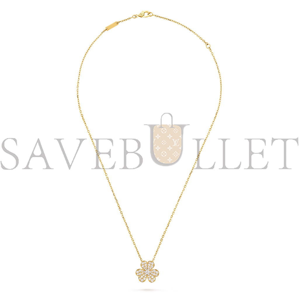 v*n cl*f arpels frivole pendant, small model - yellow gold, Di*m*nd  vcarp2v100